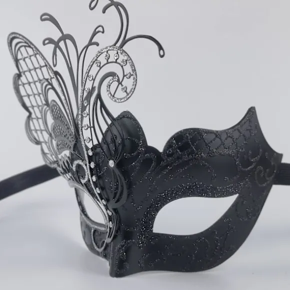 Sommerfugl Rhinestone Metal Venetiansk Kvinde Maske til Maskerade/Mardi Gras Fest/Sexet