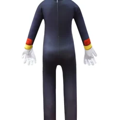 Sonic The Hedgehog Cosplay Kostume Tøj Til Børn Drenge Piger Jumpsuit + Maske + Handsker 9-10 År = EU 134-140 Shadow Jumpsuit + Maske