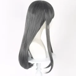 Sort Cosplay Paryk - Højtemperaturfiber, Justerbar, Perfekt til Anime Rollespil & Fester, CJY