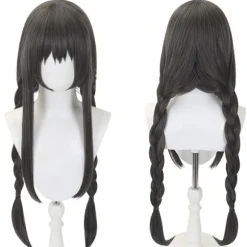 Sort Cosplay Paryk - Højtemperaturfiber, Justerbar, Perfekt til Anime Rollespil & Fester, CJY