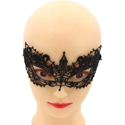 Sort Øjenmaske - Glamourøs & Sensuel Sort Black one size