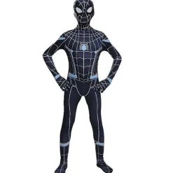Sort Spider-man Cosplay kostume til voksne børn 120cm