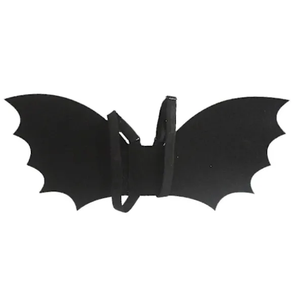 Sorte flagermusvinger Halloween engel fancy dress dekoration tilbehør kostume