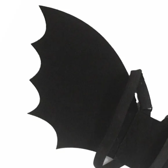 Sorte flagermusvinger Halloween engel fancy dress dekoration tilbehør kostume