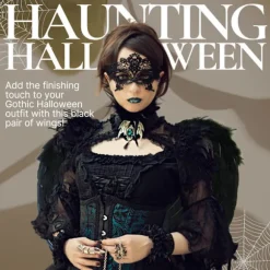 Sorte Vinger Halloween Sorte Englevinger - Sort Djævel Kostume Mørk Engel Outfit Tilbehør - Sorte Fjer Vinger Faldne