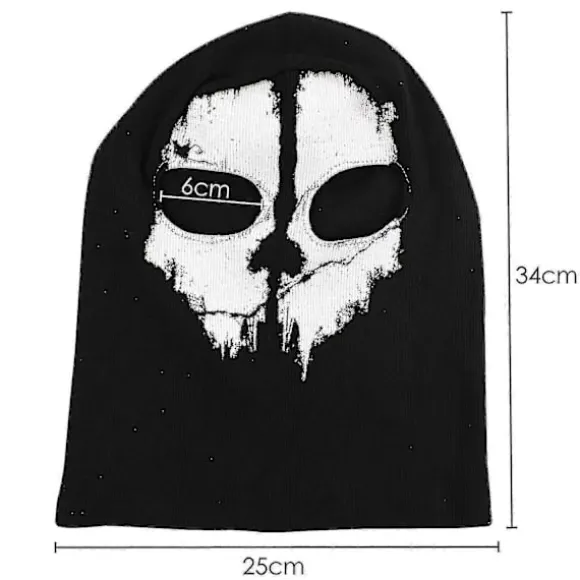 Spøgelsesmaske - Balaclava Motorcykel Paintball Balaclava