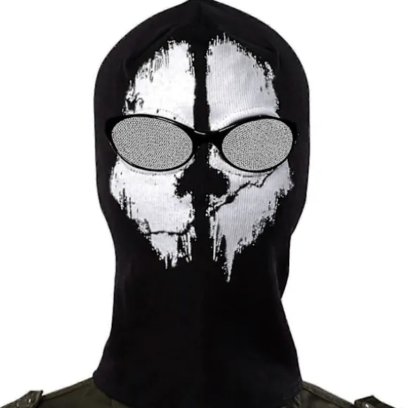 Spøgelsesmaske - Balaclava Motorcykel Paintball Balaclava