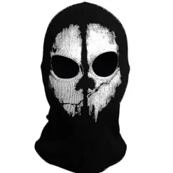 Spøgelsesmaske - Balaclava Motorcykling Paintball One Size Farve Sort