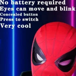 Spider-Man 1:1 Fjernbetjening Elastisk Maske med Bevægelige Øjne til Cosplay-FA-