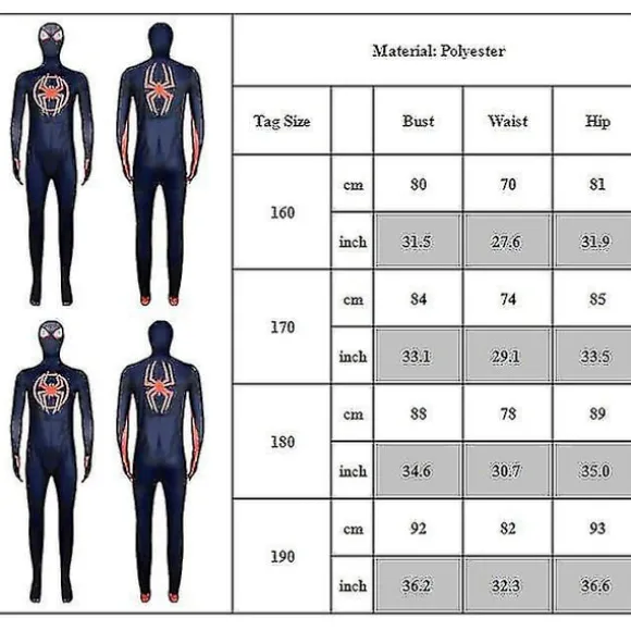 Spider-Man: Across The Spider-verse Kostume Til Voksne Morales Jumpsuit Fancy Up Pe 180