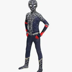 Spiderman Cosplay Kostume Voksen Børn CNMR No Way Home Black 110cm