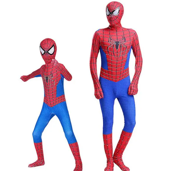 Spiderman Cosplay Superheltedragt Børn Voksen Bodysuit W The Amazing Spiderman 170 Adults (160-170cm)