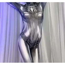 Spiderman Cosplaydragt til kvinder, Halloween påske zy rød L sort, CJY sort black en-US