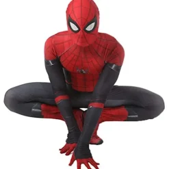 Spider-man: Far From Home Cosplay Kostume Unisex Spiderman Jumpsuit Voksen Halloween Fest Kostumer Zentai Suit-WELLNGS 190