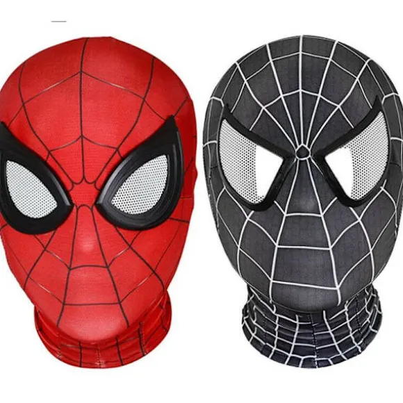 Spiderman Maske Kostume Cosplay Balaclava Hætte Voksne Børn Red