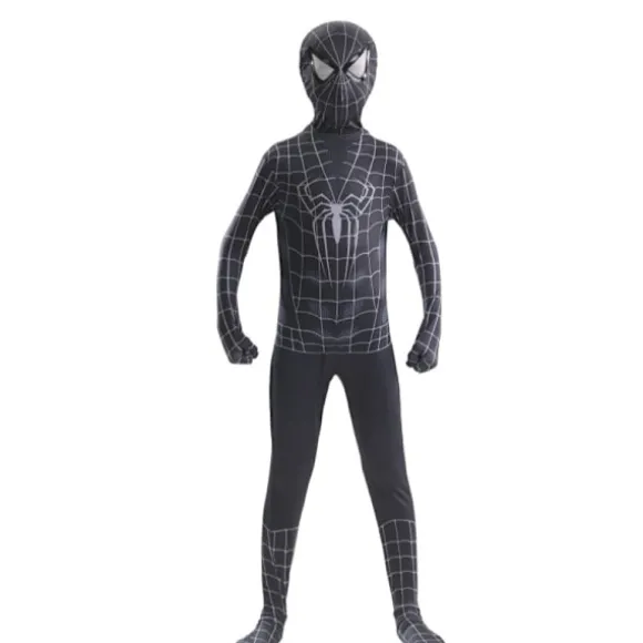 Spider-Man Tights Heroisk Ekspedition Voksen Cosplay Kostume - Sort Spider-Man 160CM