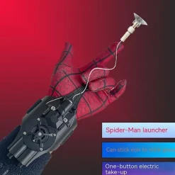 Spider-Man Web Shooter Legetøj, Spider-Man Mentor Rolleleg Peter Parker Tilbehør, Rekvisitter, Handsker til Børn