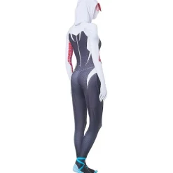 Spiderman Zentai Bodysuit Superhero Gwen Stacy Cosplay Kostume Jumpsuit Maske Dragt Piger Kvinde Bodysuit Halloween Voksen Barn H_a -a 170