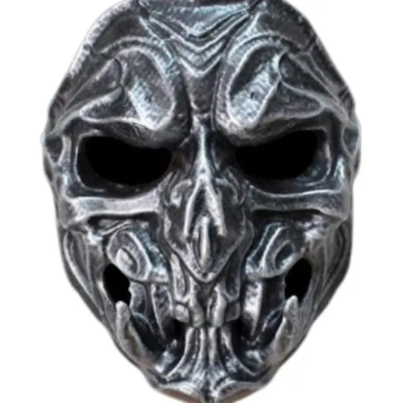 Spilfigur Ridder Cosplay Ansigtsmaske Horror Ansigtsmaske Hovedbeklædning Halloween Fest Udklædning Kostume Dekoration Spøghus Rekvisitter