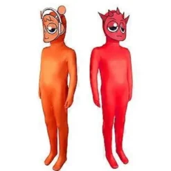Sprunki Cosplay Kostume Jumpsuit Festlig Udklædning Bodysuit (190 Grå)