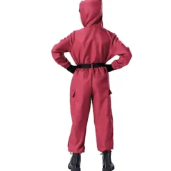 Squid Game 2 Børnetøj med Maske Tøj+trekantet maske Clothes+triangular mask 140