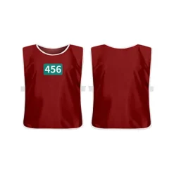 Squid Game 3 Player Cosplay Kostume Vest Tøj Red-456 2XS-XL
