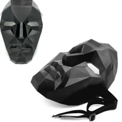 Squid Game Front Man Boss cospay Halloween festmaske W Black L