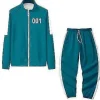 Squid Game Hoodie Tracksuit Sæt Halloween Fest Kostume_jl(M OO1)