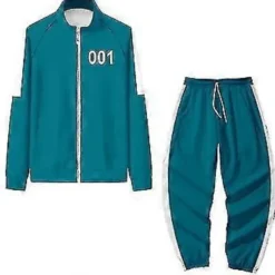 Squid Game Hoodie Tracksuit Sæt Halloween Fest Kostume_jl(M OO1)