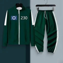 Squid Game Kostume, Squid Game Sportswear, Koreansk Folkespils Kostume Sæt til Fans, Cosplay og Temabegivenheder, 456 Voksen Squid Game Kostume - Perfekt A L | Fyndiq