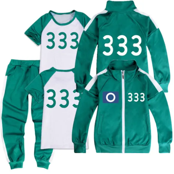 Squid Game, sportstøj, komplet sæt med reb 456 456 122