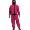 Squid Game Voksen Trekantvagt Jumpsuit（XL）