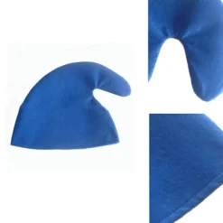 Sæt med 6 jule-alvehuer til mænd og kvinder, farverige huer til julefester, håndlavede cosplay-rekvisitter, gul Blue
