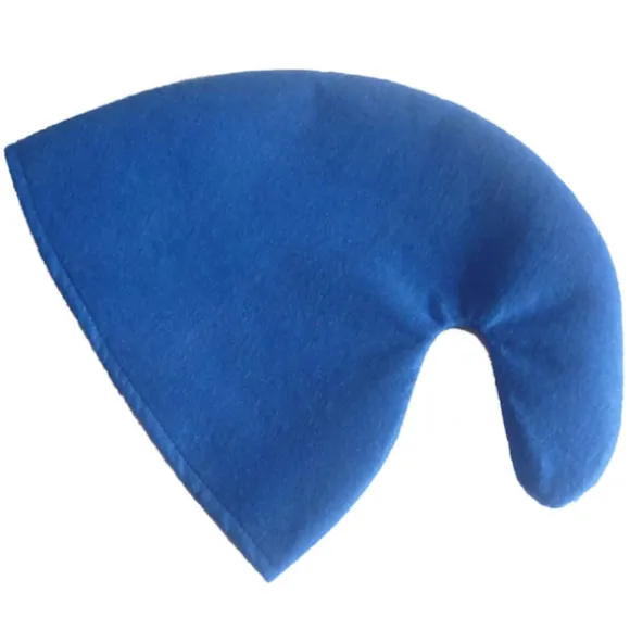 Sæt med 6 Jule-nissehue kostumer til mænd og kvinder, farverige huer til feriefest, håndlavede cosplay rekvisitter, gul Blue