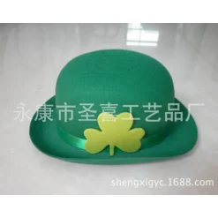 St. Patricks Dag Hat Grøn Kløver Hat Beklædningstilbehør