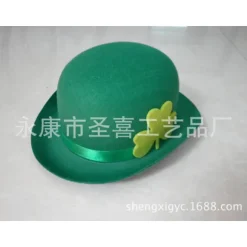 St. Patricks Dag Hat Grøn Kløver Hat Beklædningstilbehør