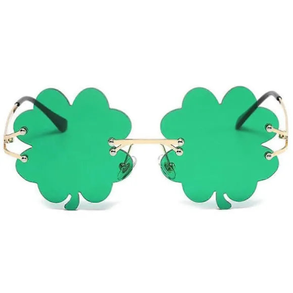 St. Patricks Dag Solbriller Kløver Briller Kostume Tilbehør Festartikler Gaver C 1Pc