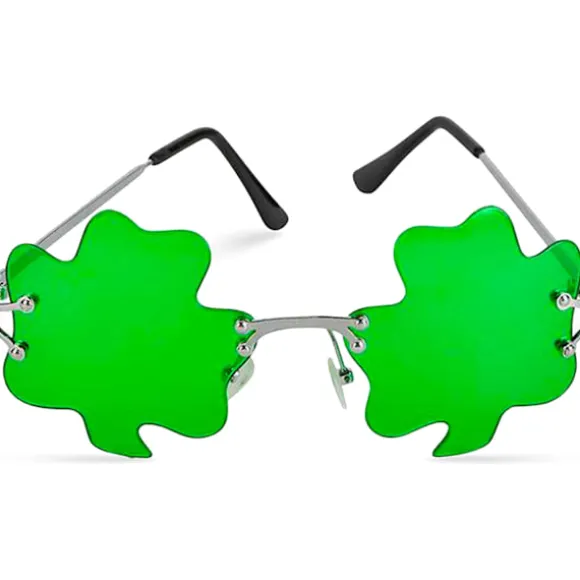 St. Patrick's Day Irske Kløverblade Grønne Alfekostume Briller 1 Pakke
