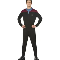 Star Trek Herre Voyager Command Uniform Kostumesæt M Sort Sort Black M