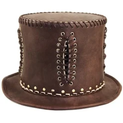 Steampunk hat med beskyttelsesbriller Viktoriansk dame cylinderhat