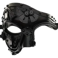 Steampunk Metal Cyborg Venetiansk Maske, Maskerade Maske Til Halloween Kostumefest/Operaens Fantom/Mardi Gras Bal