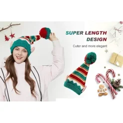 Stilfuld Julehue Strikket Varm Holder Sjov Hue Ny