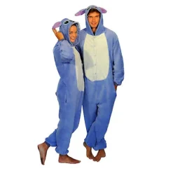 Stitch Blå Rosa Unisex Onesie Kigurumi Kostume Fancy Dress Kostume Hættetrøjer Pyjamas_f W -a Stitch Blue L(170CM-180CM)