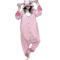 Stitch Pyjamas Anime Tegneserie Nattøj Jumpsuit pink XL