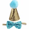 Stock Show Pet Cute Fødselsdagsfest Kegle Hat og Butterfly Krave Se