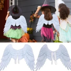 Store store hvide Halloween Cosplay kostume tilbehør til drenge piger