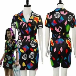 Stranger Cosplay Things Eleven Kostume Playsuit Skjorte Halloween Fancy Dress Suit -a XS