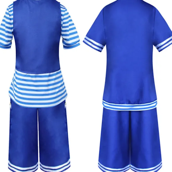Stranger Things Dame Cosplay Marineblå Uniform Kostume Halloween Men 2XL