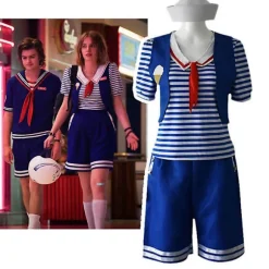 Stranger Things Robin Coops Ahoy Cosplay Halloween Kostume Uniform Fancy Dress Herre Voksne FPDM Womens S