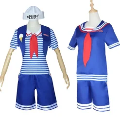 Stranger Things Sæson 3 Scoop Ahoy Steve Harrington Cosplay Kostume Halloween V woman XL